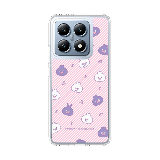スリムプロテクションケース［ ウーとワー - いろんな表情 - Pink ］