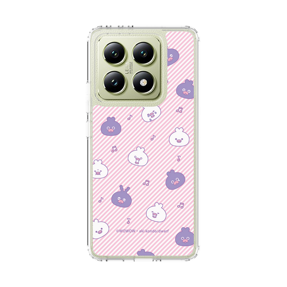 スリムプロテクションケース［ ウーとワー - いろんな表情 - Pink ］