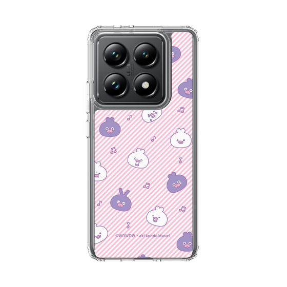 スリムプロテクションケース［ ウーとワー - いろんな表情 - Pink ］