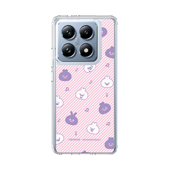 スリムプロテクションケース［ ウーとワー - いろんな表情 - Pink ］