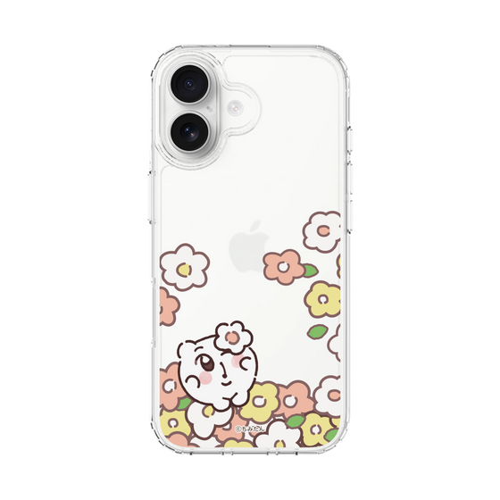 スリムプロテクションケース［ ちみたん - お花畑 - クリア ］