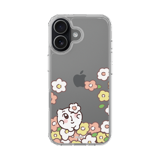 スリムプロテクションケース［ ちみたん - お花畑 - クリア ］