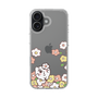 スリムプロテクションケース［ ちみたん - お花畑 - クリア ］