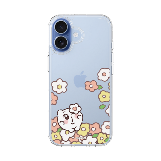 スリムプロテクションケース［ ちみたん - お花畑 - クリア ］