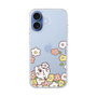 スリムプロテクションケース［ ちみたん - お花畑 - クリア ］