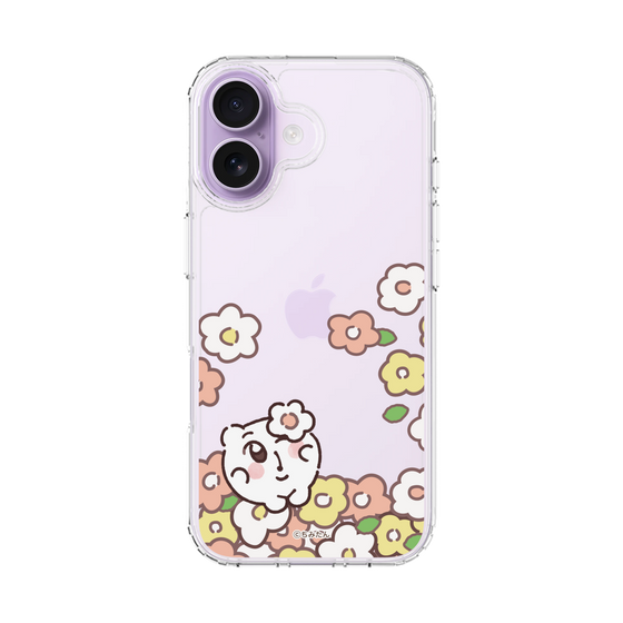 スリムプロテクションケース［ ちみたん - お花畑 - クリア ］