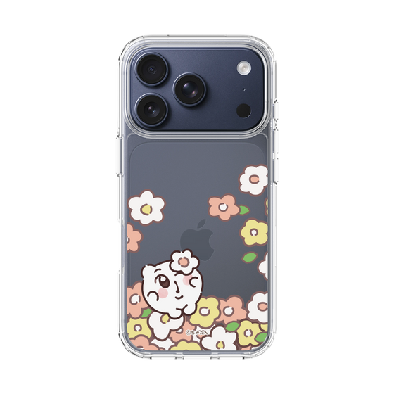 スリムプロテクションケース［ ちみたん - お花畑 - クリア ］