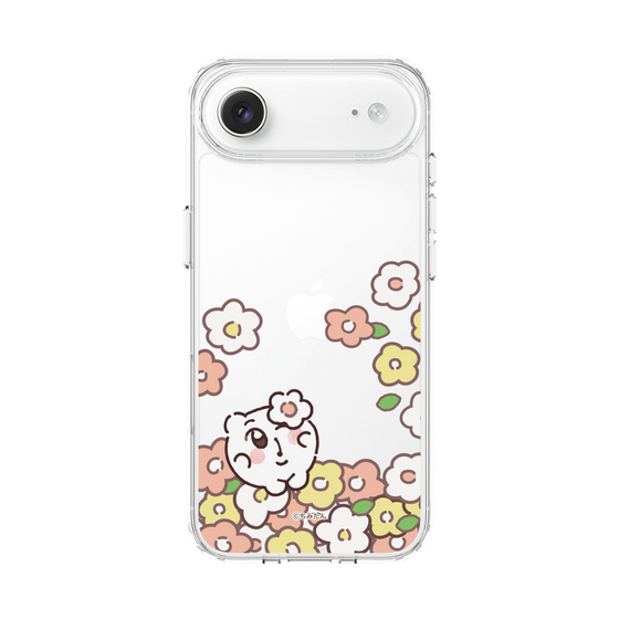 スリムプロテクションケース［ ちみたん - お花畑 - クリア ］