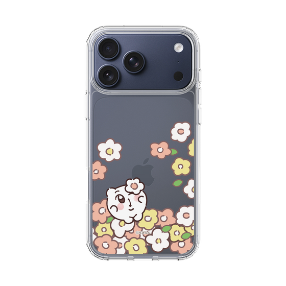 スリムプロテクションケース［ ちみたん - お花畑 - クリア ］