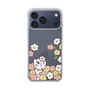 スリムプロテクションケース［ ちみたん - お花畑 - クリア ］