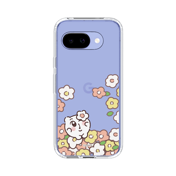 スリムプロテクションケース［ ちみたん - お花畑 - クリア ］