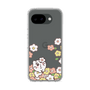 スリムプロテクションケース［ ちみたん - お花畑 - クリア ］