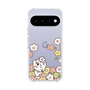 スリムプロテクションケース［ ちみたん - お花畑 - クリア ］