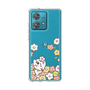 スリムプロテクションケース［ ちみたん - お花畑 - クリア ］