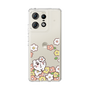 スリムプロテクションケース［ ちみたん - お花畑 - クリア ］