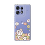 スリムプロテクションケース［ ちみたん - お花畑 - クリア ］
