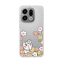 スリムプロテクションケース［ ちみたん - お花畑 - クリア ］