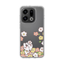 スリムプロテクションケース［ ちみたん - お花畑 - クリア ］