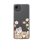 スリムプロテクションケース［ ちみたん - お花畑 - クリア ］