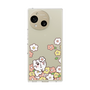 スリムプロテクションケース［ ちみたん - お花畑 - クリア ］
