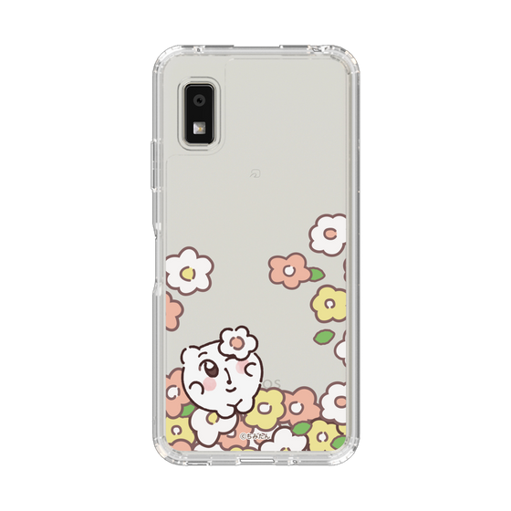 スリムプロテクションケース［ ちみたん - お花畑 - クリア ］