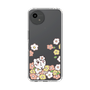 スリムプロテクションケース［ ちみたん - お花畑 - クリア ］