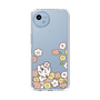 スリムプロテクションケース［ ちみたん - お花畑 - クリア ］
