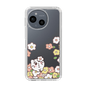 スリムプロテクションケース［ ちみたん - お花畑 - クリア ］