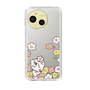 スリムプロテクションケース［ ちみたん - お花畑 - クリア ］