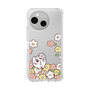 スリムプロテクションケース［ ちみたん - お花畑 - クリア ］