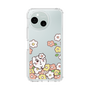 スリムプロテクションケース［ ちみたん - お花畑 - クリア ］