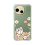スリムプロテクションケース［ ちみたん - お花畑 - クリア ］