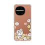 スリムプロテクションケース［ ちみたん - お花畑 - クリア ］