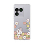 スリムプロテクションケース［ ちみたん - お花畑 - クリア ］