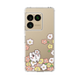 スリムプロテクションケース［ ちみたん - お花畑 - クリア ］