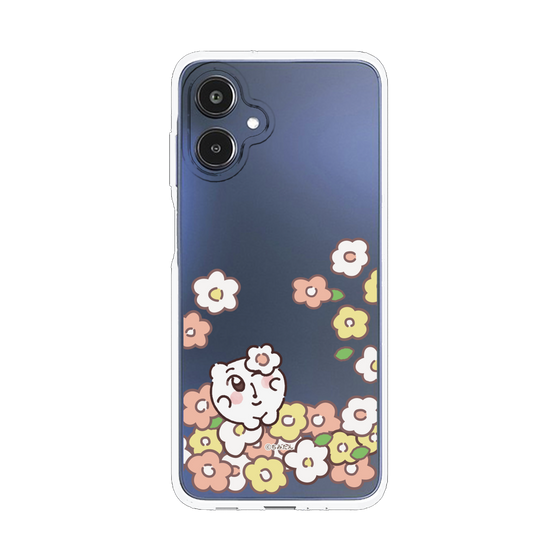 スリムプロテクションケース［ ちみたん - お花畑 - クリア ］
