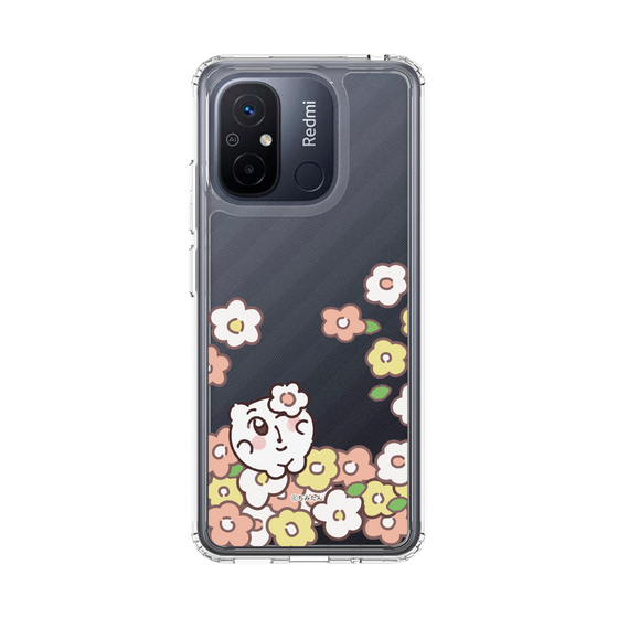スリムプロテクションケース［ ちみたん - お花畑 - クリア ］