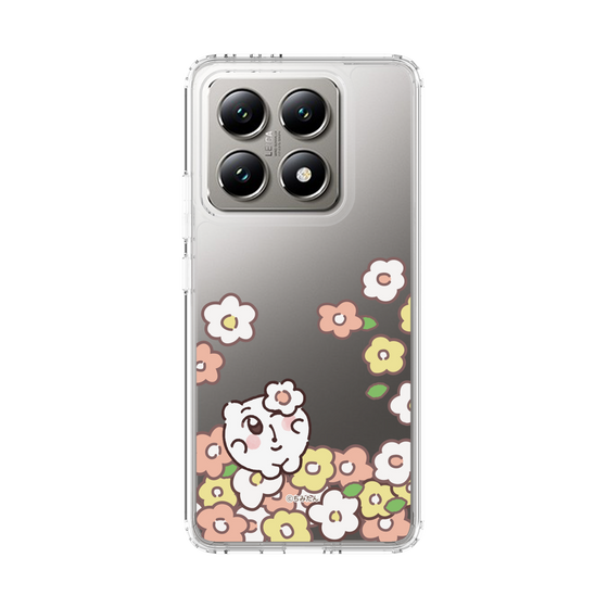 スリムプロテクションケース［ ちみたん - お花畑 - クリア ］