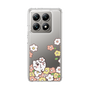スリムプロテクションケース［ ちみたん - お花畑 - クリア ］
