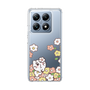 スリムプロテクションケース［ ちみたん - お花畑 - クリア ］