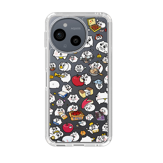 スリムプロテクションケース［ ちみたん - ちみたんがいっぱい - クリア ］