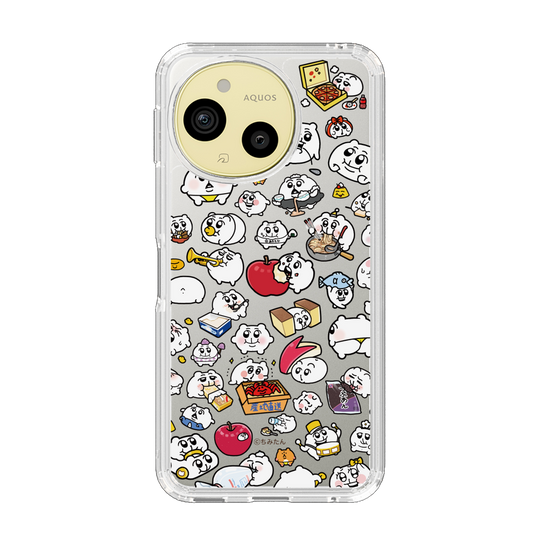 スリムプロテクションケース［ ちみたん - ちみたんがいっぱい - クリア ］