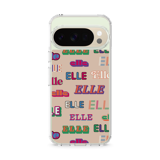 スリムプロテクションケース［ ELLE - ミックスロゴ ］