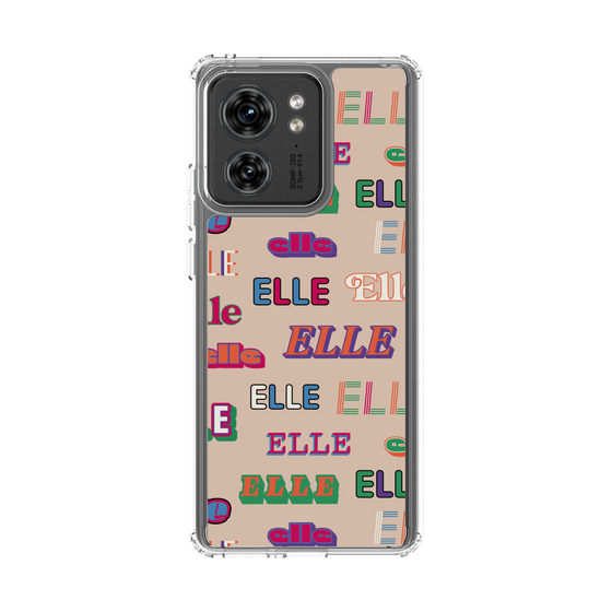 スリムプロテクションケース［ ELLE - ミックスロゴ ］