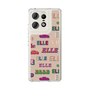 スリムプロテクションケース［ ELLE - ミックスロゴ ］
