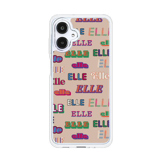 スリムプロテクションケース［ ELLE - ミックスロゴ ］