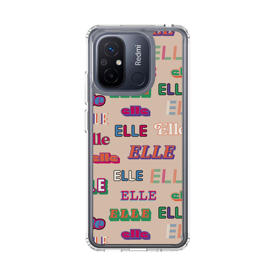 スリムプロテクションケース［ ELLE - ミックスロゴ ］