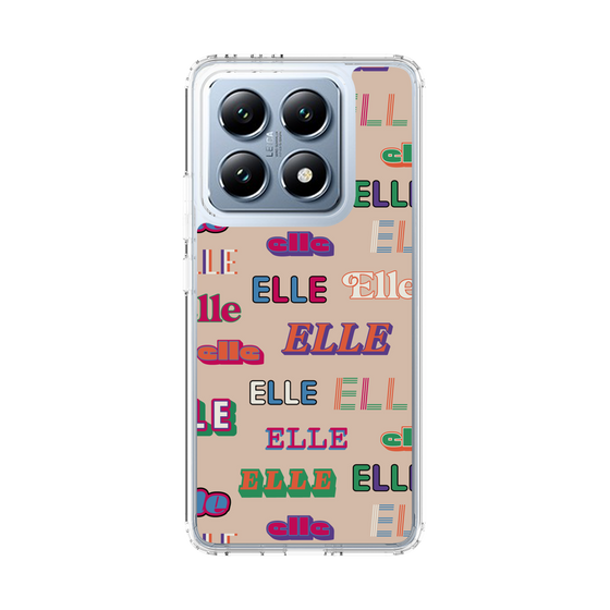 スリムプロテクションケース［ ELLE - ミックスロゴ ］