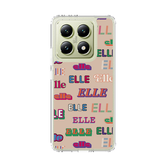 スリムプロテクションケース［ ELLE - ミックスロゴ ］