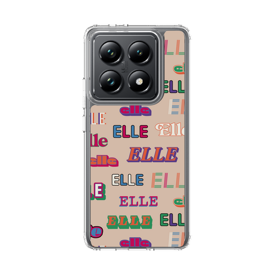 スリムプロテクションケース［ ELLE - ミックスロゴ ］